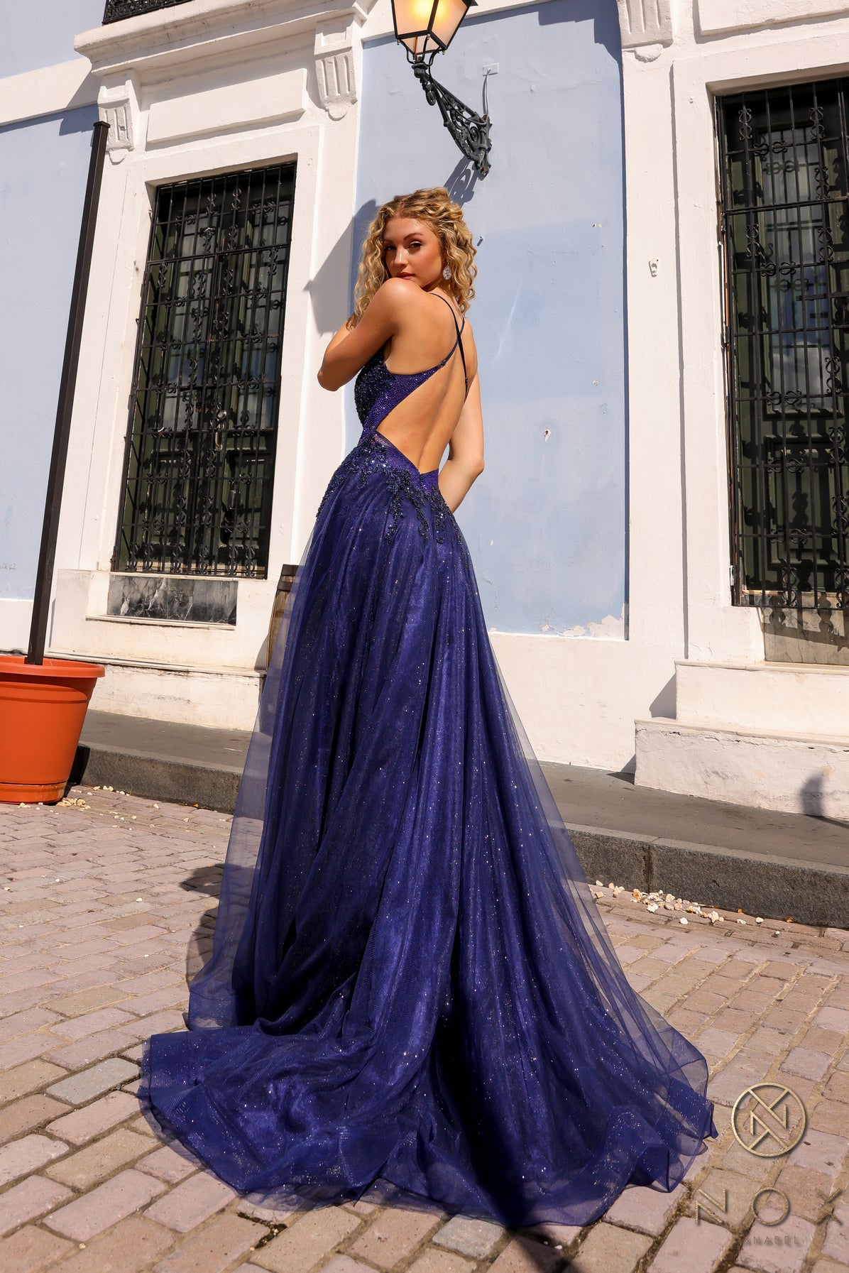 Breathtaking Navy Blue A-line Prom Dress