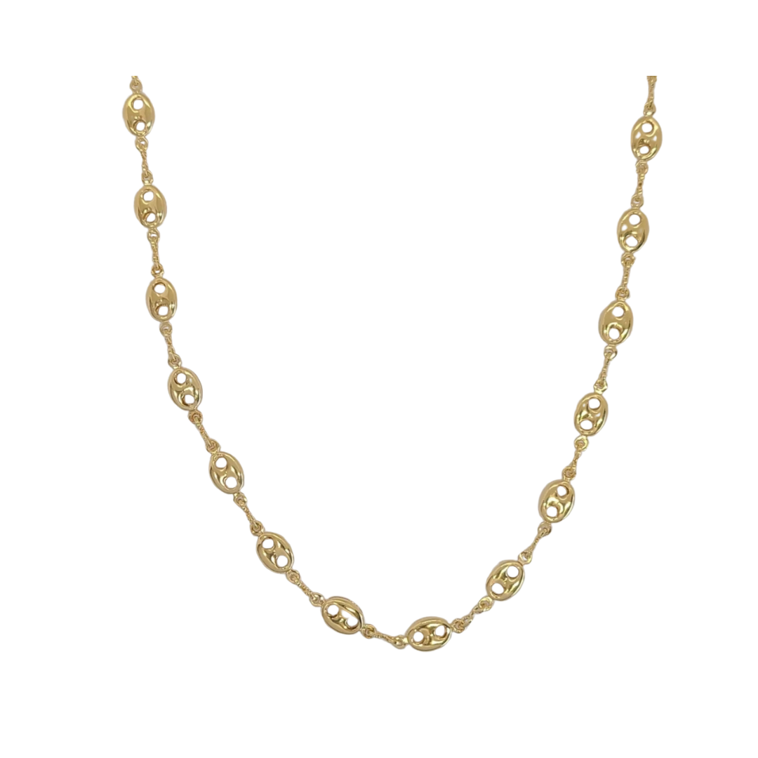 18" Hollow Puff Mariner Link Chain-620 ACCESSORIES - NECKLACE-FORMAL SOCIETY