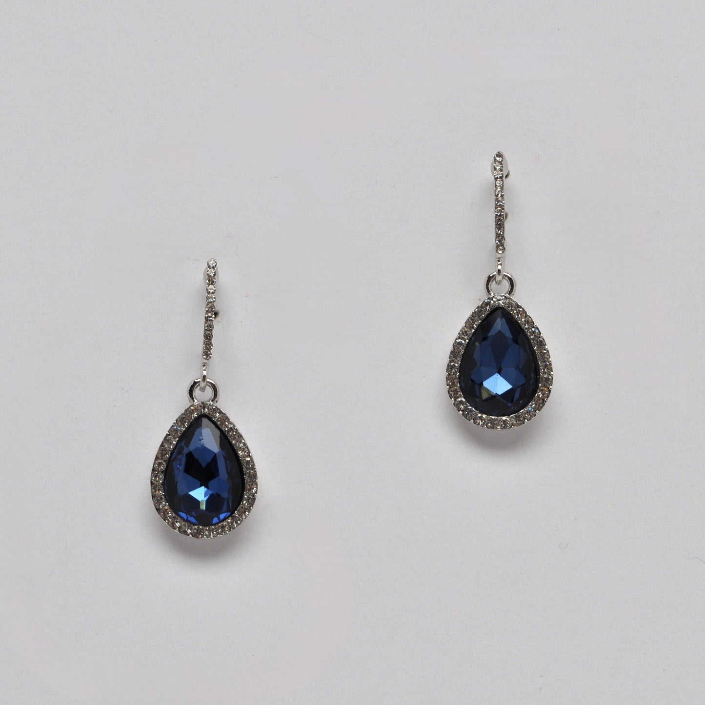 Teardrop Sapphire Hook Earring