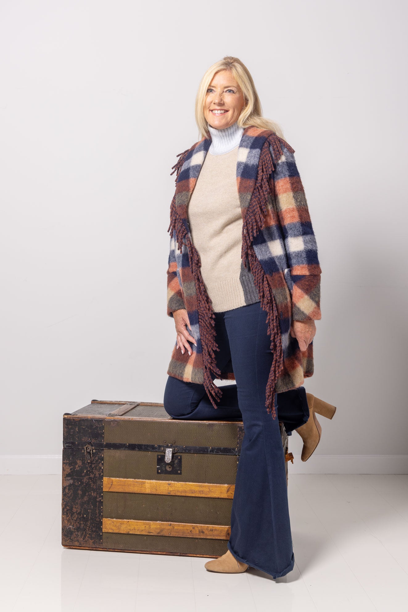 Kourtney Plaid Coat