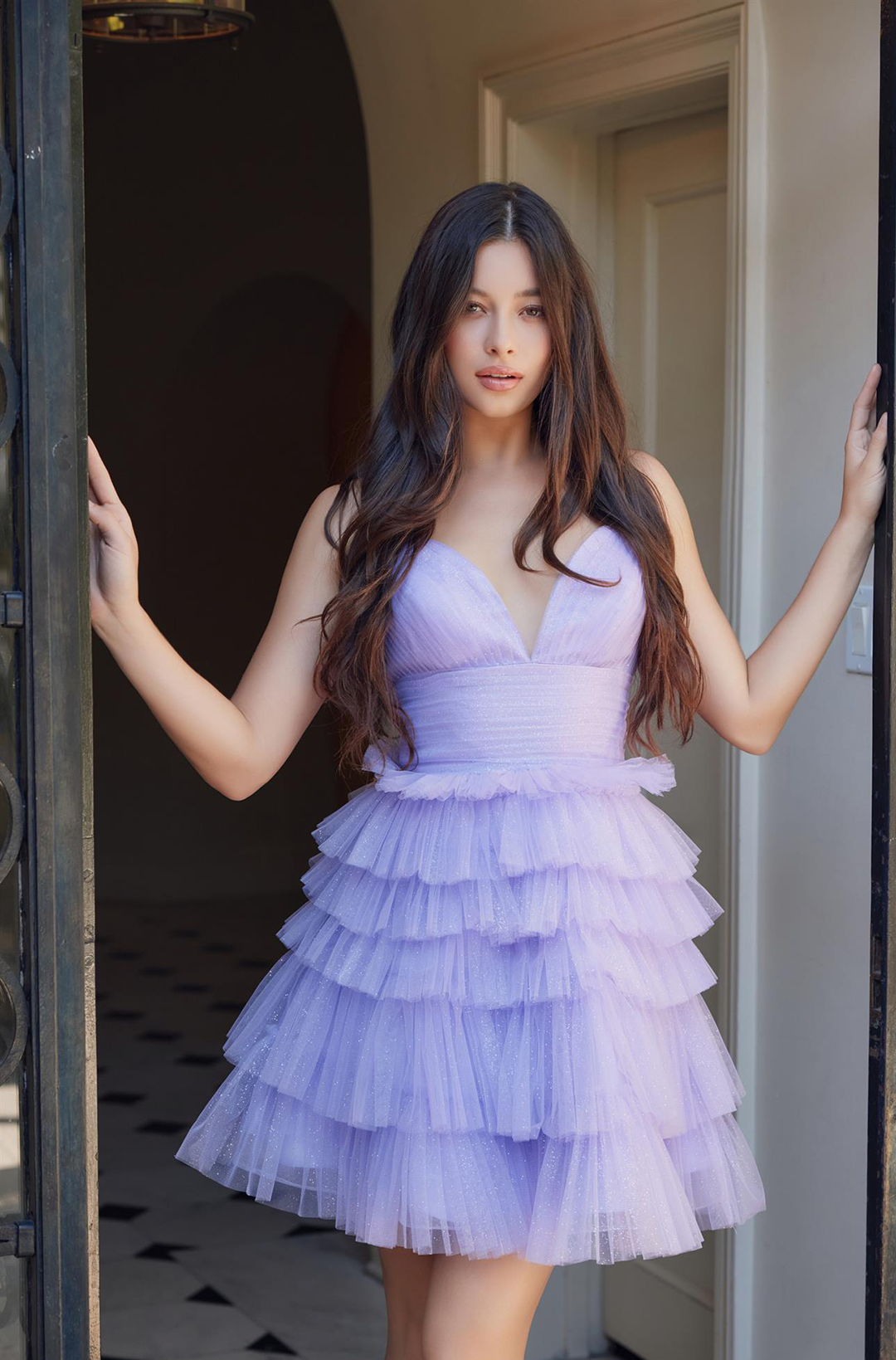 Turn heads at homecoming with our Layered Tulle Mini Dress Turn heads at homecoming with our Layered Tulle Mini Dress