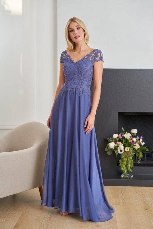 Enchanting Jade Tiffany Chiffon A-line Gown - K258065-999 FORMAL - MOB-FORMAL SOCIETY