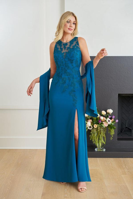 Fabulous Stretch Crepe Fit and flare Gown - K258057-999 FORMAL - MOB-FORMAL SOCIETY
