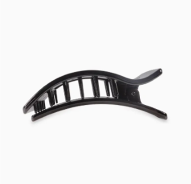 Rectangle Flat Hair Clip | Jet Black