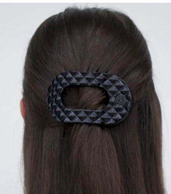 Flat Round | Quilted Hair Clips
