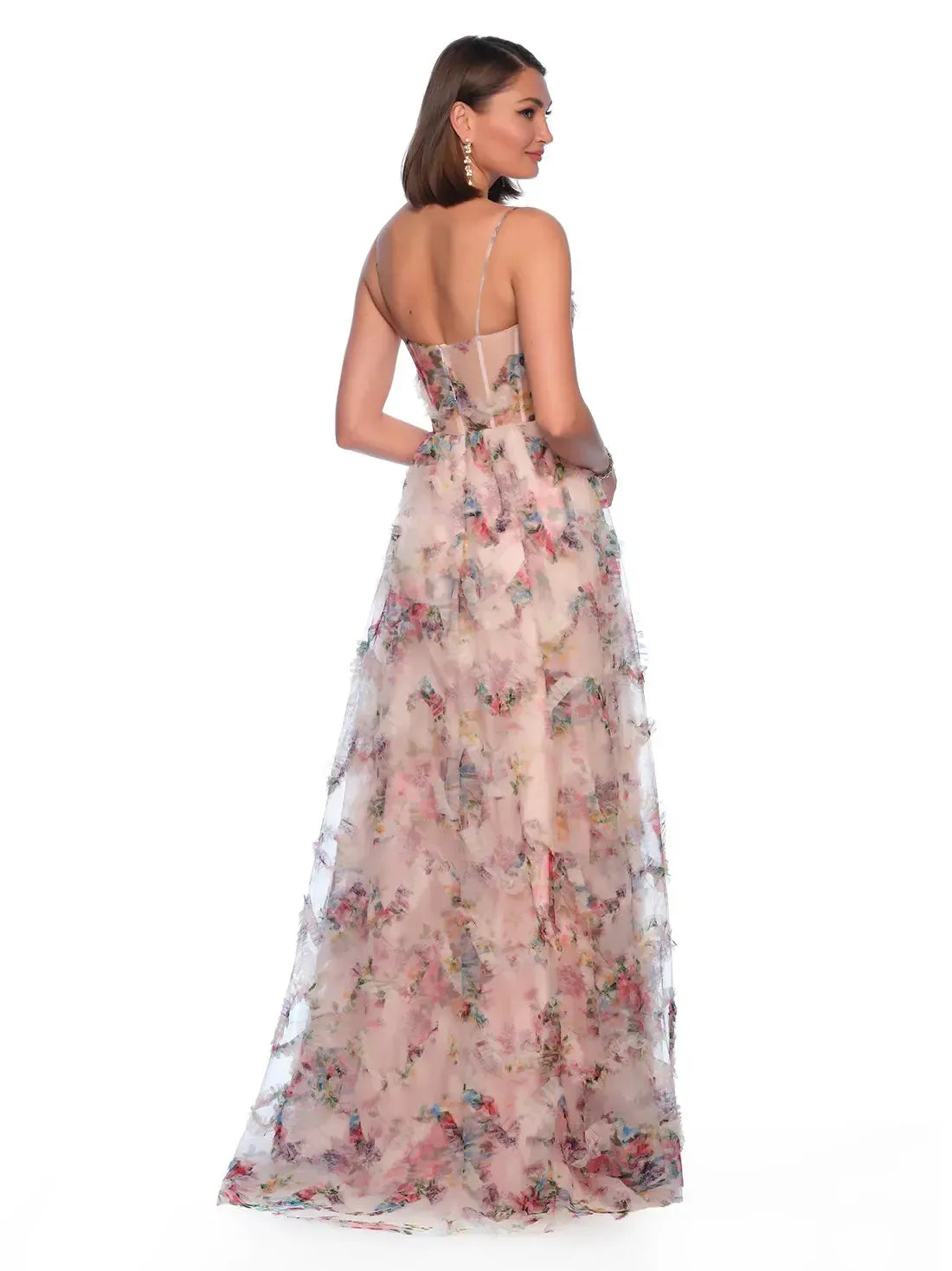 Floral Prom Dress-999 FORMAL - PROM-FORMAL SOCIETY