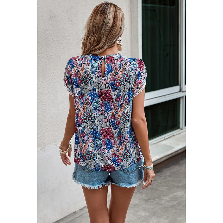 Floral Sleeve Blouse