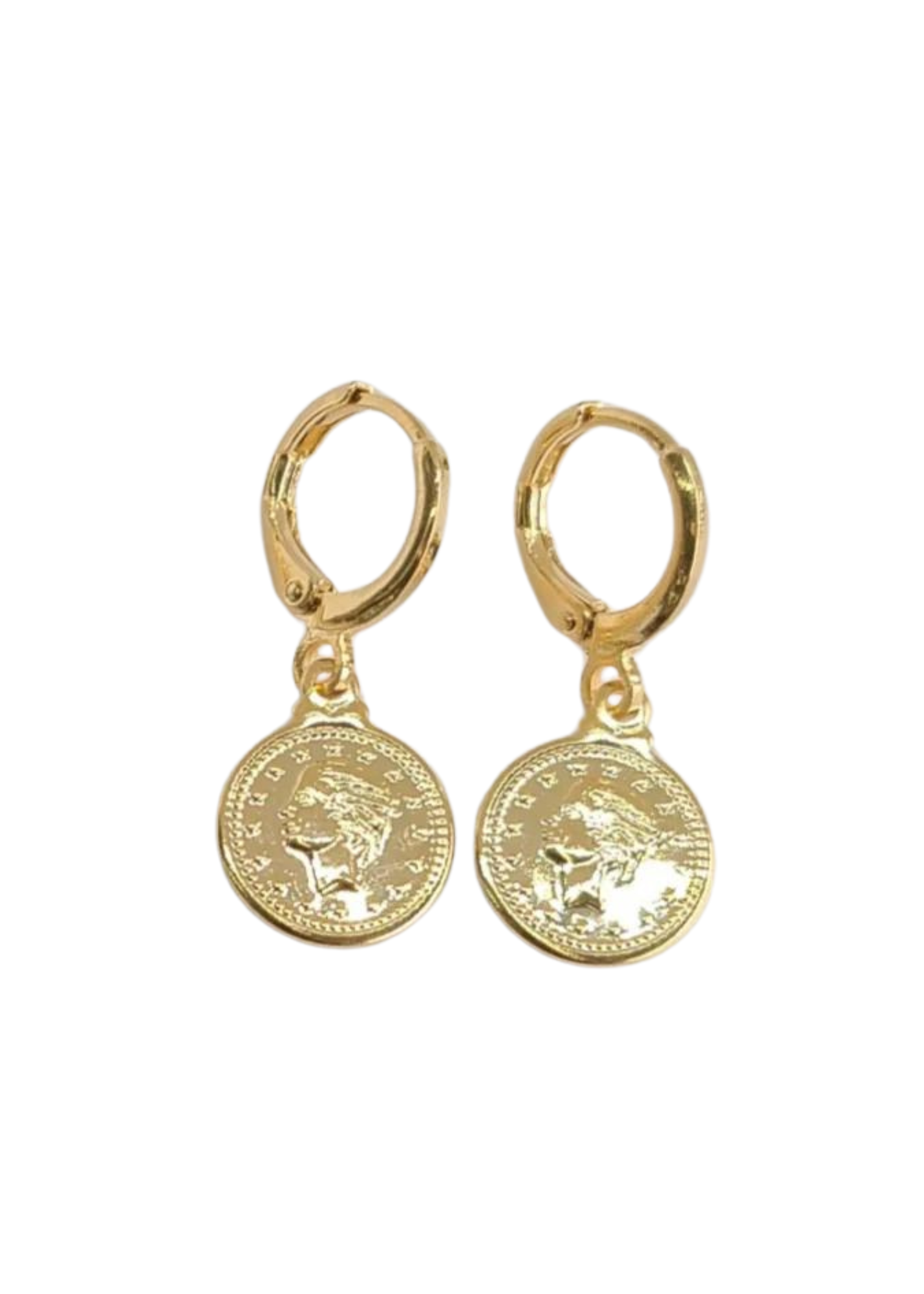 Gold - Earrings with Charms-610 ACCESSORIES - EARRING-FORMAL SOCIETY