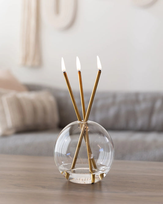 Neva Clear Candle Holder