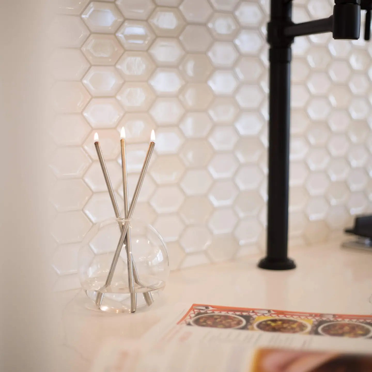 Silver Everlasting Candles