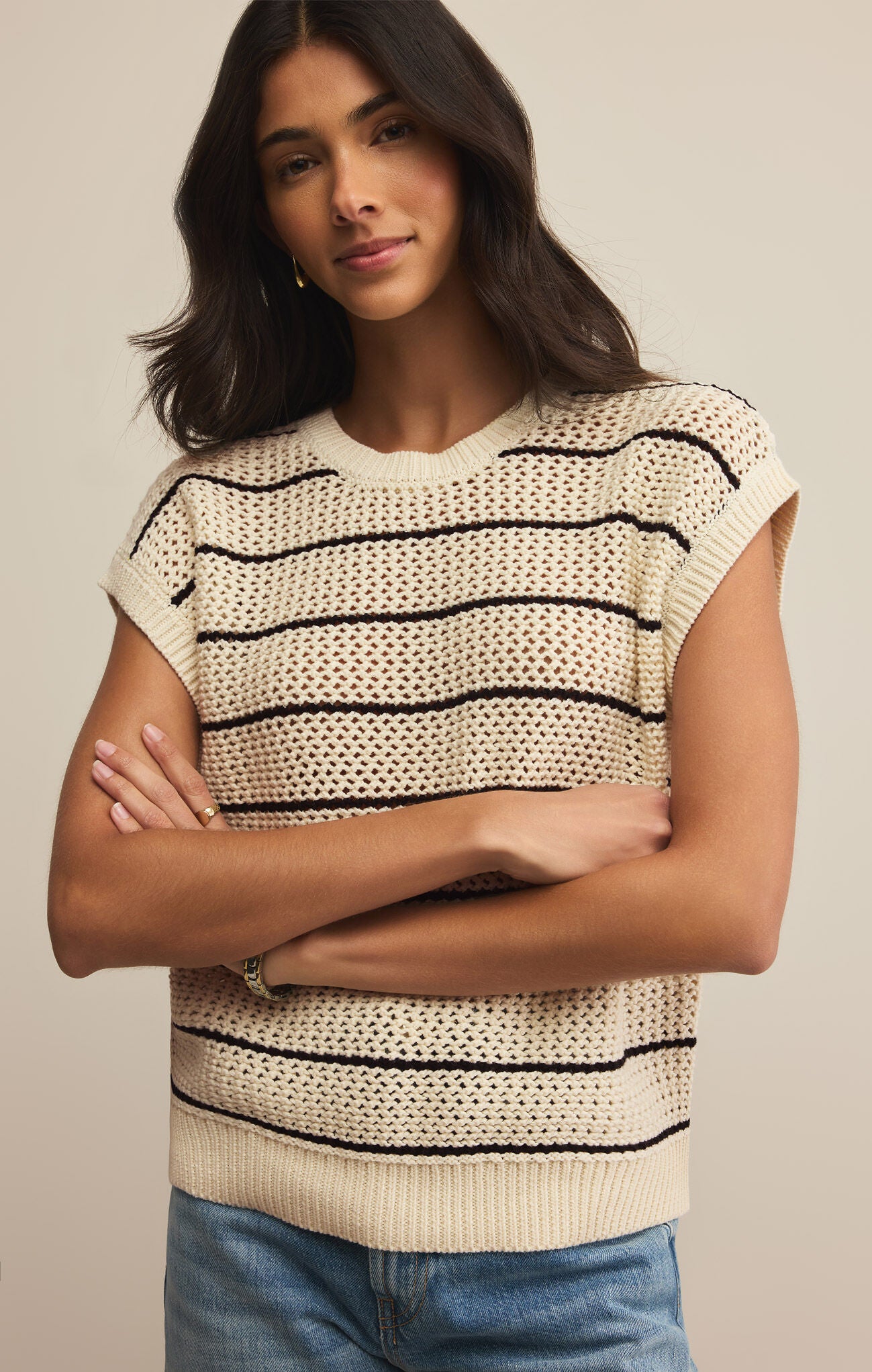 Ines Striped Sweater-340 RTW TOP - SWEATER-FORMAL SOCIETY