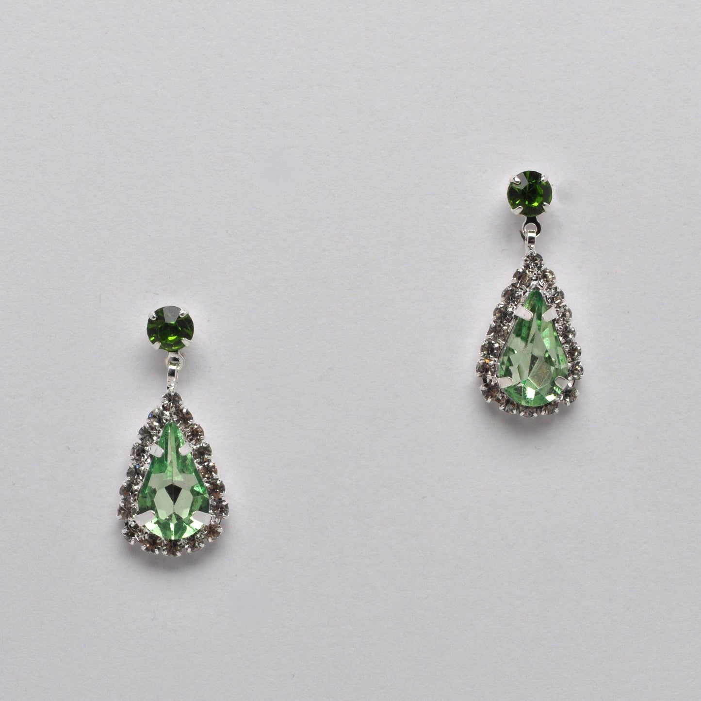 Small Dangle Earring - Peridot/Silver