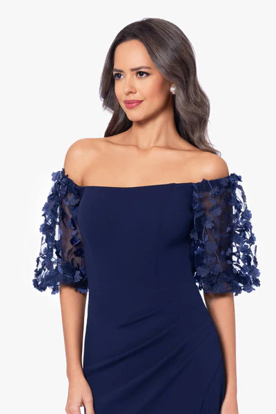 Jodi Floral Sleeve Dress-100 FORMAL DRESS - MAXI-FORMAL SOCIETY