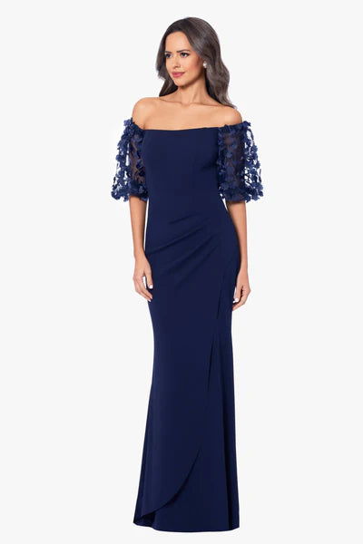 Jodi Floral Sleeve Dress-100 FORMAL DRESS - MAXI-FORMAL SOCIETY