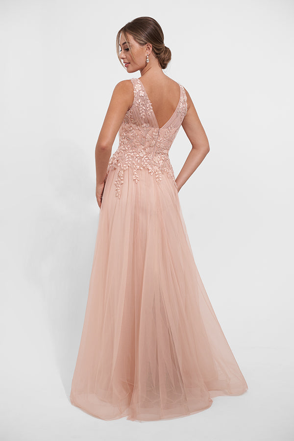 K278016 Charming A-line Lace and Tulle Gown