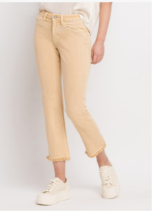 Mid Rise Straight Jeans