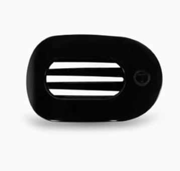 Round Flat Hair Clip | Jet Black