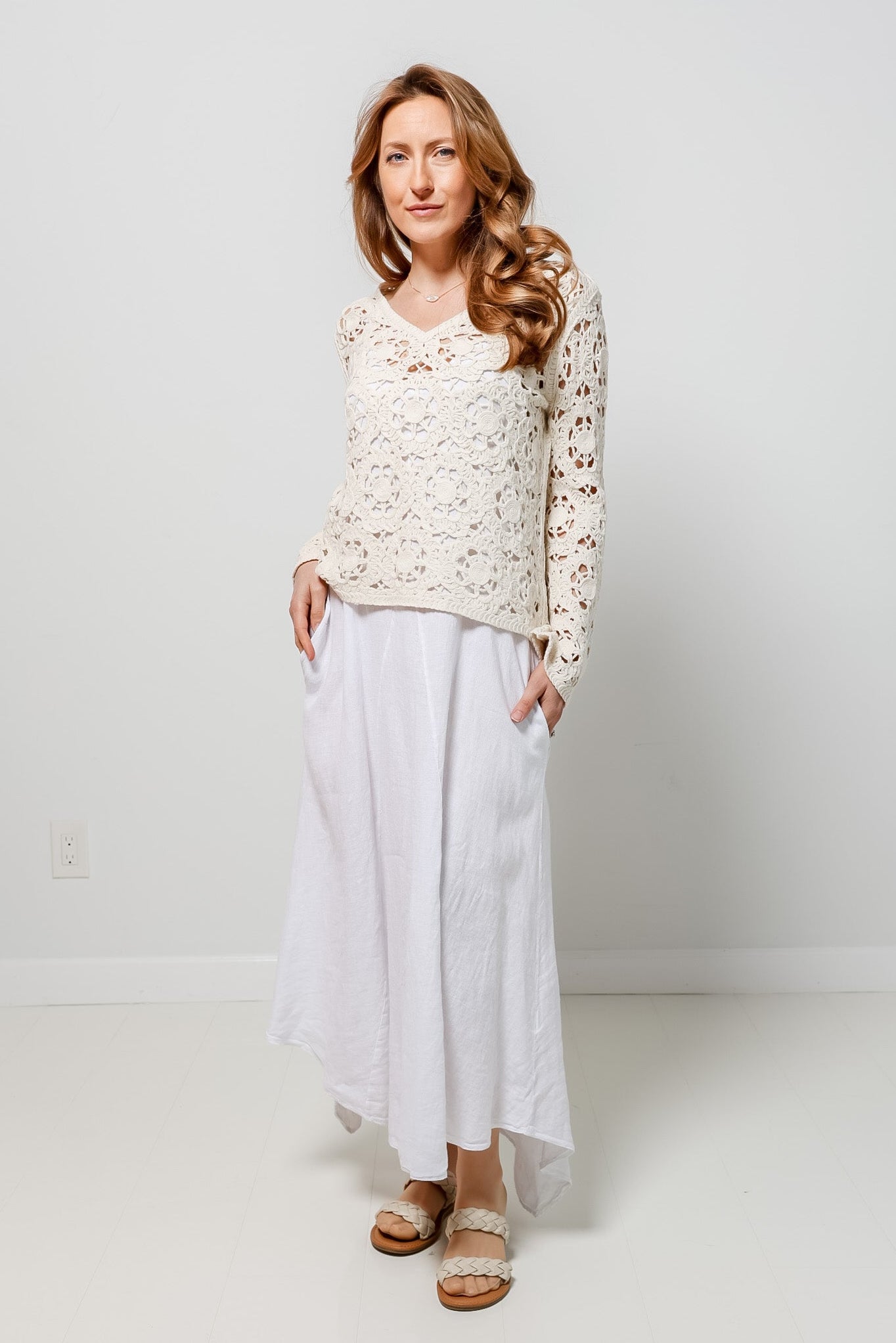SHANIA LINEN DRESS-110 RTW DRESS - MAXI-FORMAL SOCIETY