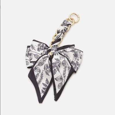 Handbag Bow Scarf Keychain