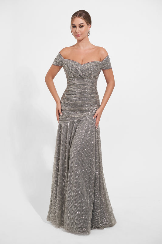 Spectacular Mermaid Sequin Lace Gown K278024-999 FORMAL - MOB-FORMAL SOCIETY