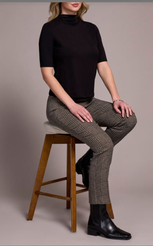 Funnel Neck Knit Top