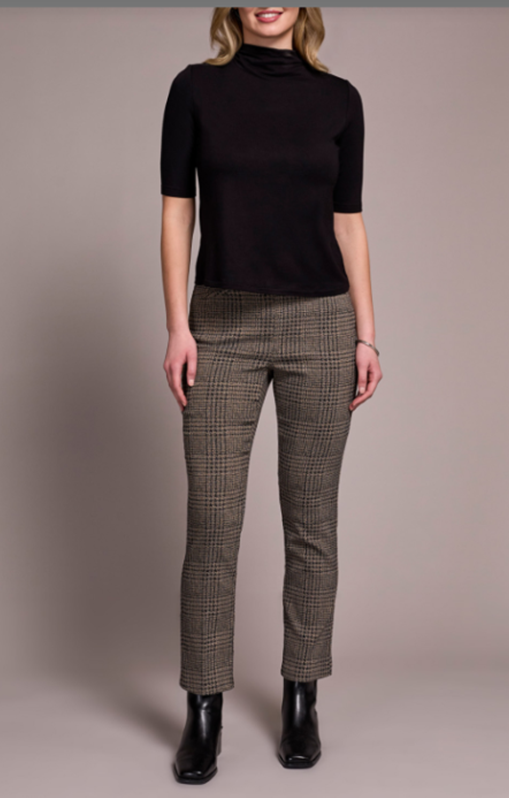 Funnel Neck Knit Top