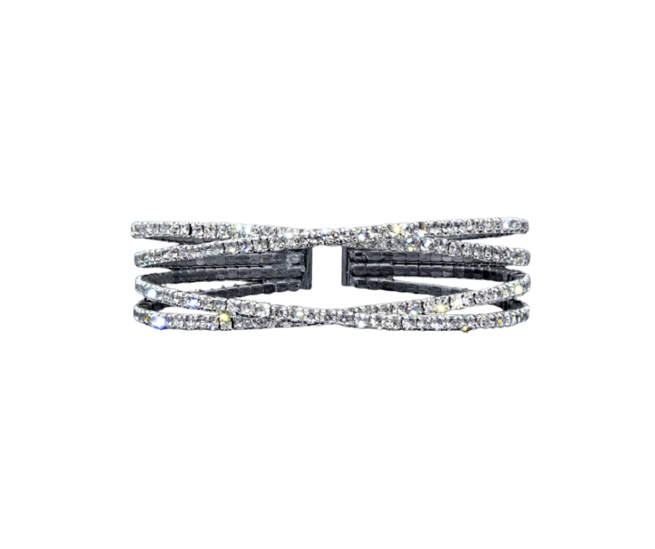 Simple Criss Cross Coil Bracelet