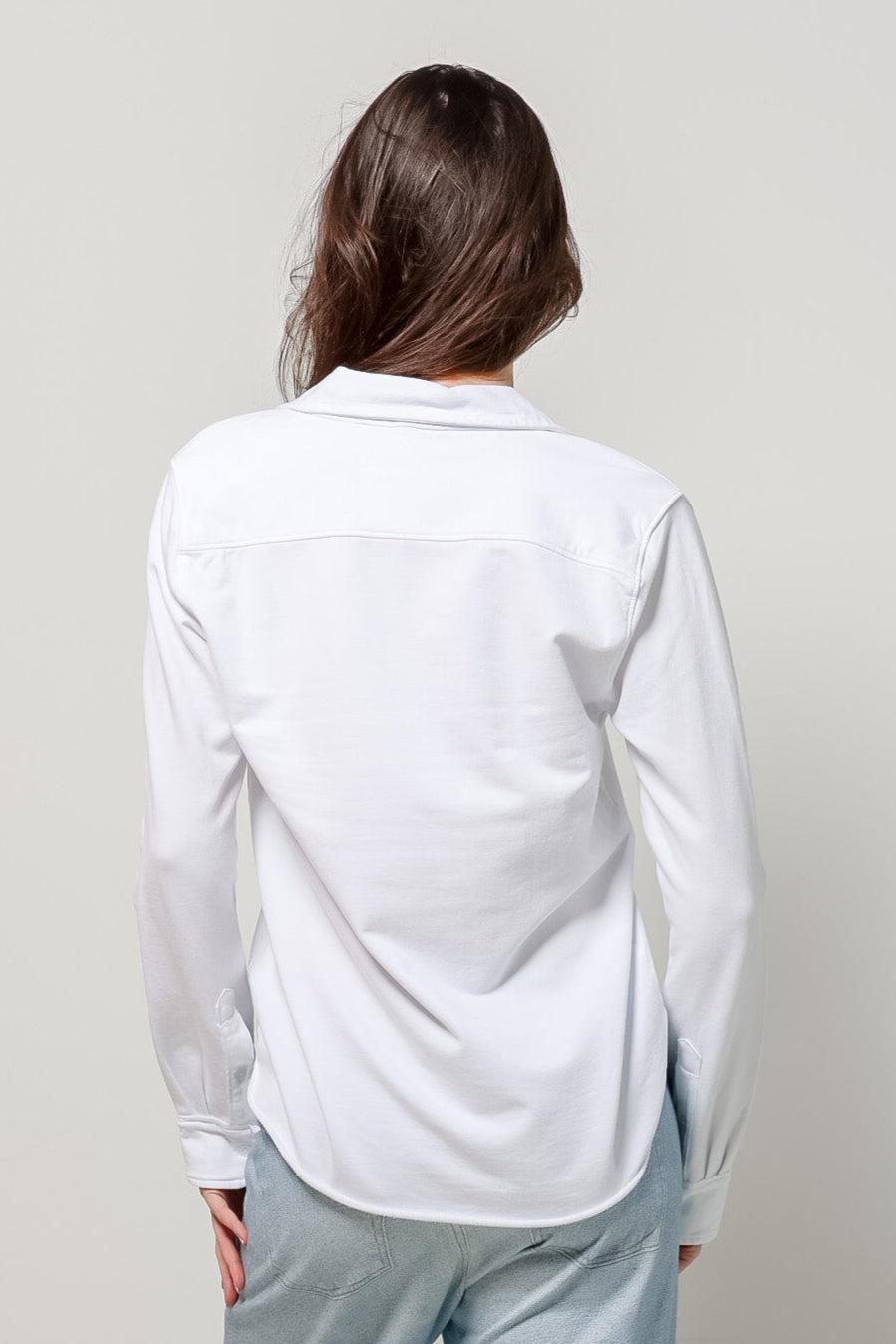 White Logan Shirt-310 RTW TOP - BLOUSE-FORMAL SOCIETY