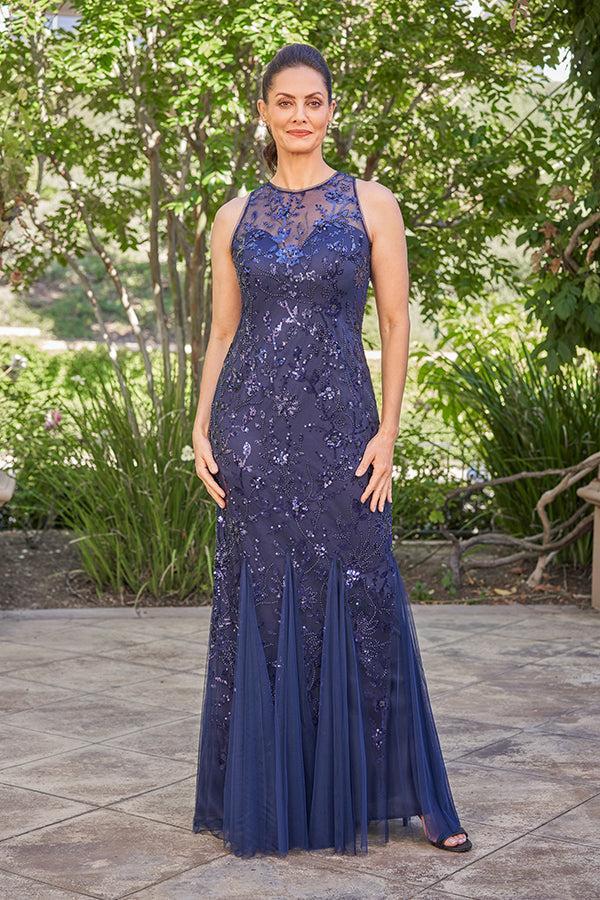 An exquisite Aurora Lace fit and flare gown - K258025-999 FORMAL - MOB-FORMAL SOCIETY