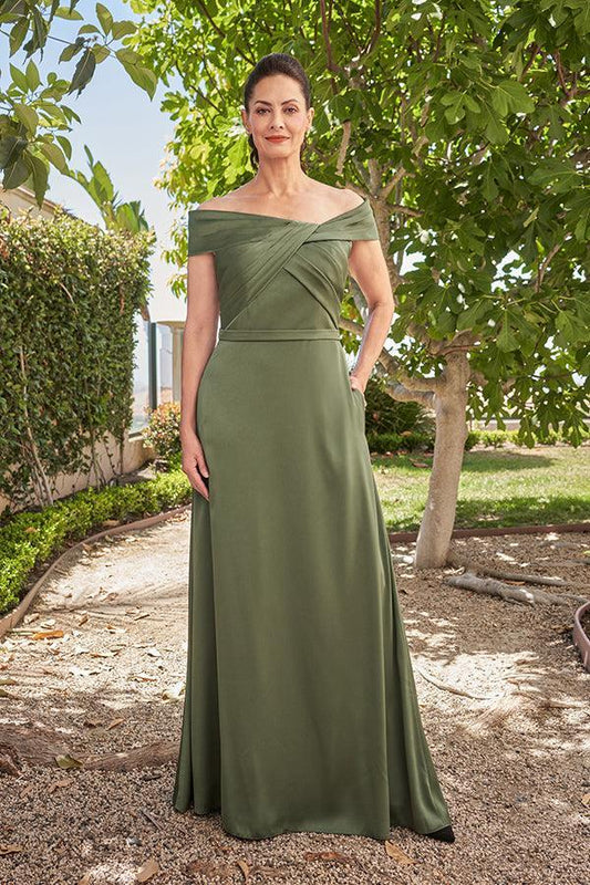Gorgeous Crepe Back Charmeuse A-line Gown - K258006-999 FORMAL - MOB-FORMAL SOCIETY