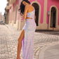 One Shoulder Sequin Prom Dress