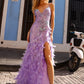 Sequin and Feather Mermaid Prom Dress
