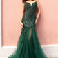 Mermaid Prom Dress with Sheer Mermaid Skirt