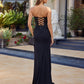 Strapless Fitted Shimmer Jersey Prom Dress