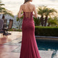 Strapless Fitted Shimmer Jersey Prom Dress