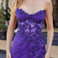 Strapless Fitted Shimmer Jersey Prom Dress