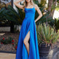 Simple Stretch Satin Prom Dress