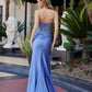 V Neckline Prom Dress with Beaded Bodice