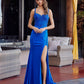 Stunning stretch jersey prom dress