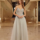Silver prom dress