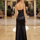 Strapless Peaked Neckline Prom Dress
