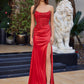 Strapless Peaked Neckline Prom Dress