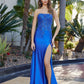 Strapless Sequin Prom Dress with Illusion Bodice
