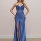 Sweetheart Neckline with Sequined Bodice