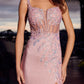 Semi Sweetheart Plunging Neckline Prom Dress