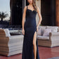 Stunning stretch jersey prom dress