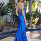 Strapless Sequin Prom Dress with Illusion Bodice