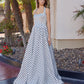polka dot prom dress