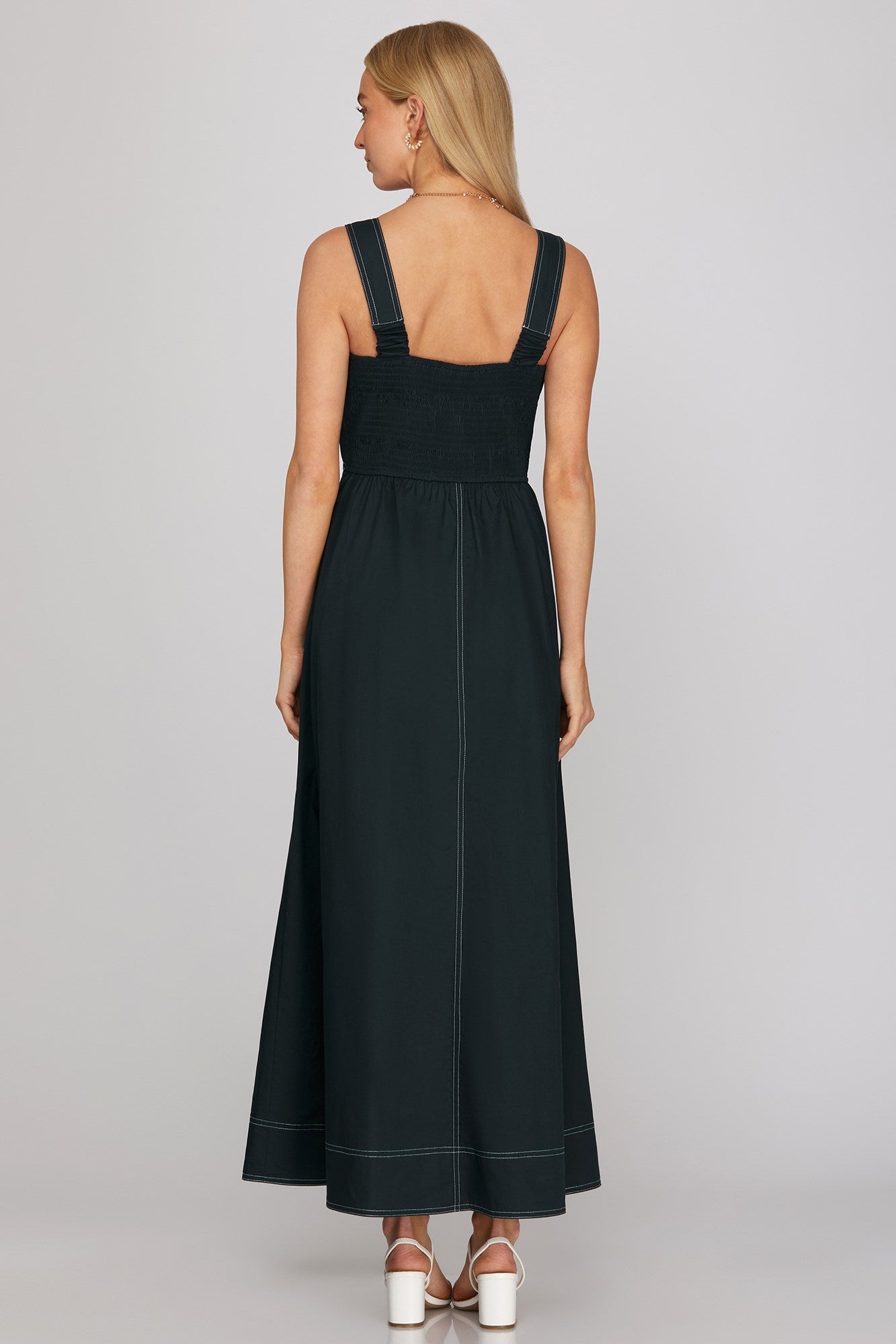 Contrast Maxi Dress