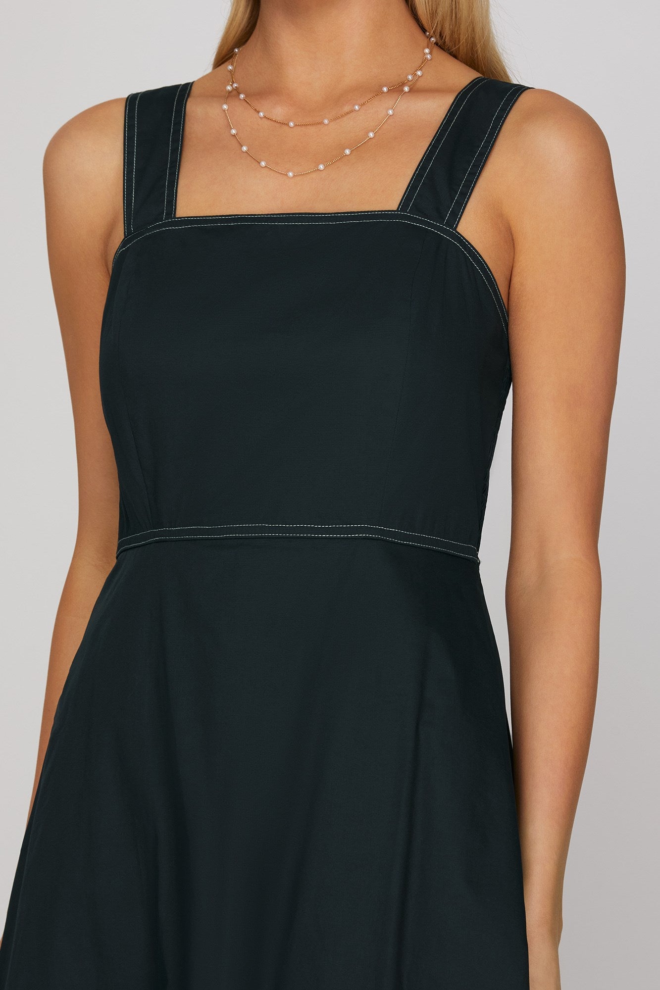 Contrast Maxi Dress